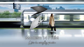 Modern 14 F13M  Live in Everyday Passion  MSI [upl. by Annawek760]