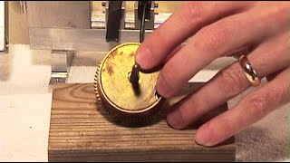 Clock Mainspring Barrel Cap Removal How to correctly remove it Clock repair basics [upl. by Stefan609]