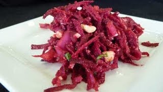 Beetroot Salad Kosambir Indian Recipe  Show Me The Curry [upl. by Yeslah]