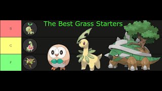 The Best Grass Type Starter Pokémon Tier List [upl. by Abbey728]