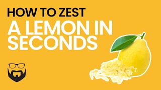 How to Zest Lemon in Seconds [upl. by Fortunia]