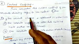 Types of coupling common coupling and content couplinglecture57SE [upl. by Yreffej]