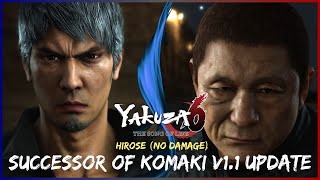 Successor of Komaki vs Hirose  Yakuza 6 Mod Showcase No Damage [upl. by Adranoel]