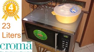 Croma Convection microwave grill Oven 23 Litres CRAM0144 Review  Indian consumer [upl. by Samira193]