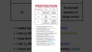 AT ON IN  WHEN TO USE  PREPOSTION  Present Past and future tenses [upl. by Bronny]