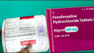 Algrot tablet uses in hindi fexofenadine 180 mg  algrot tablet does sides effect एलर्जी के लिए [upl. by Ayyidas]