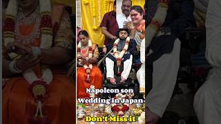 Napoleon Son Dhanoosh Wedding in Japan 💑 wedding nepoleon dhanush japan handicappedlifestyle [upl. by Elyagiba]