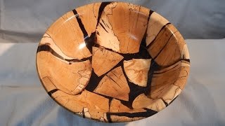 Brennholzschale 20 gedrechselt woodturning a Firewoodbowl20 DIY [upl. by Mixie]