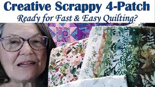 The Secret to Fast Quilting 4Patch Quilts [upl. by Itida]