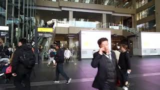 Osaka  Strolling around Osaka Station  Finding Belgian Waffle Manneken  29 Nov 2019 [upl. by Eldredge932]