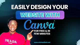 Design a PROFESSIONAL Website with Canva in Minutes [upl. by Collum]