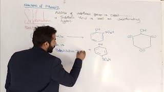 Reactions of phenol  Sulphonation of phenol  12th Class chemistry  chno11 [upl. by Edelsten117]