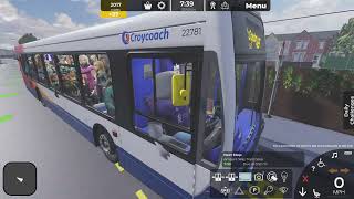 Croydon bus sim route route455 Beddington to south Croydon south end rush hour edition enviro300 [upl. by Sadira]