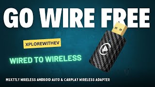 MSXTTLY Wireless Android Auto amp Carplay Wireless Adapter  Installation amp Review  get rid of wires [upl. by Anayd]