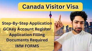 Canada Tourist Visa Application  GCkey account create and online application filling StepByStep [upl. by Sheldon146]