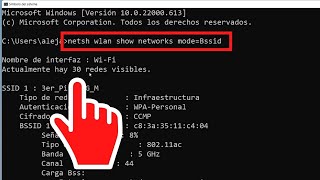 netsh wlan show networks modeBssid [upl. by Arehs]