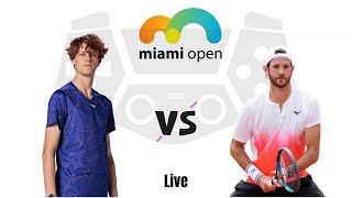 Jannik Sinner vs Andrea Vavassori  Miami Open 2024 Live Match Today [upl. by Nnylrebma]