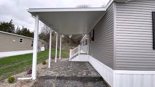 Carport installed on a new manufactured home 12’x20’ [upl. by Halpern]