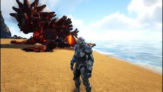 ARK Survival Evolved how to spawn a magmasaur [upl. by Chilt775]