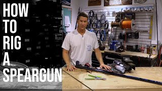 How to Rig a Speargun Shooting line to Reel and Floatline  Spearfishing Tutorial [upl. by Haslett823]