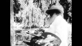 Film of Impressionist Painter Claude Monet at Work authentic video [upl. by Aicirt]