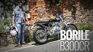 Borile B 300 CR cafè racer prova anteprima test [upl. by Cirred]