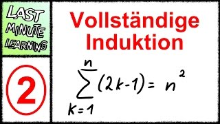 Vollständige Induktion  Aufgabe 2 Summe der ungeraden Zahlen [upl. by Nosnor725]