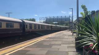 57315 and 57313 pass through Lostwithiel station [upl. by Ailadgim]