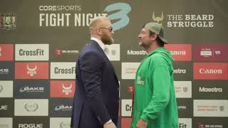 Devon Larrat Vs Hafthor Bjornsson Face Off [upl. by Ephrayim332]