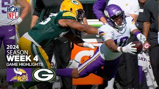 Minnesota Vikings vs Green Bay Packers Game Highlights  NFL 2024 Season Week 4 [upl. by Eiderf]