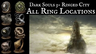 DS3 The Ringed City All DLC Ring Locations [upl. by Cirdor]