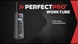 PerfectPro WORKTUBE BAUSTELLEN RADIO DAB UKW AUXIN MP3 NiMH ACCU [upl. by Panchito]