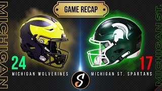 Michigan vs Michigan State Game Recap  College Football Week 9 [upl. by Atel366]