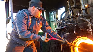 How To Fire a FullSize CoalBurning Steam Locomotive 4K [upl. by Bardo]