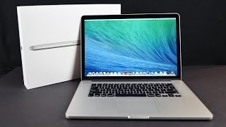 Apple MacBook Pro 15inch with Retina Display Late 2013 Unboxing Demo amp Benchmarks [upl. by Aliehc]