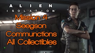 Alien Isolation Mission 4  All Collectibles  Blueprints ID Tags Archive amp Nostromo Logs [upl. by Nohsar483]