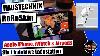 RoRoSkin Mag Safe Ladestation Induktive Ladestation Apple Watch amp iPhone [upl. by Reddin]