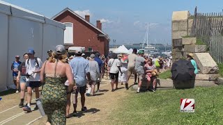 70th annual Newport Jazz Festival draws soldout crowds [upl. by Aynnat]