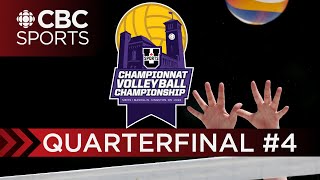 U SPORTS Mens Volleyball National Championship Quarterfinal 4  Guelph vs Sherbrooke  CBC Sports [upl. by Bashemath]