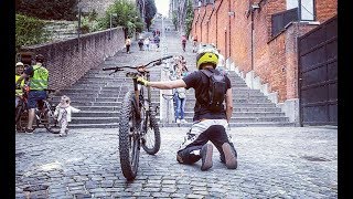 374 marches DÉSCALIER  😱 VTT DH Montagne de Bueren à Liège [upl. by Mcclees]