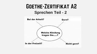 GoetheZertifikat A2  Sprechen Teil  2  Modelltest 4 [upl. by Analed]