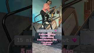 STAIRMASTER 15 minute workout 🩷 stairmaster workout cardio milesminnick [upl. by Akoyin]