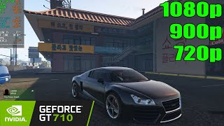 GTA V Online  GT 710 2GB  i7 3770  1080p 900p 720p [upl. by Franciska]