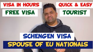 SCHENGEN VISA FOR SPOUSE OF EU NATIONALS  HOW TO APPLY  PROCESS amp DOCUMENTSIndianPaddy [upl. by Ahsemrac]