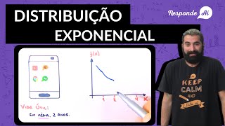 DISTRIBUIÇÃO EXPONENCIAL  Variável Aleatória Contínua  Responde Aí [upl. by Egan]