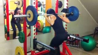 Squat 60kg and 70kg 43 age woman own weight 62kg [upl. by Swor647]