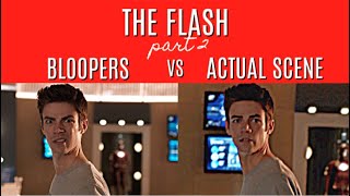 The Flash  Bloopers VS Actual Scene part 2 [upl. by Natam687]