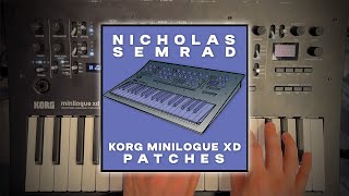 Nicholas Semrads Korg Minilogue XD Patch Set Demo [upl. by Ynnot]