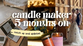 The last five months as a candlemaker  Running a business [upl. by Catlaina132]