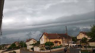 Orages matinaux  Formation dun Arcus   24 juillet 2023 [upl. by Guarino]